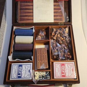 New Chess,Checkers,Backgammon,  Cribbage,Poker Chips,Playing Cards